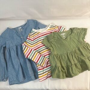 Kids Tops Bundle - Denim, Multicolor, Olive